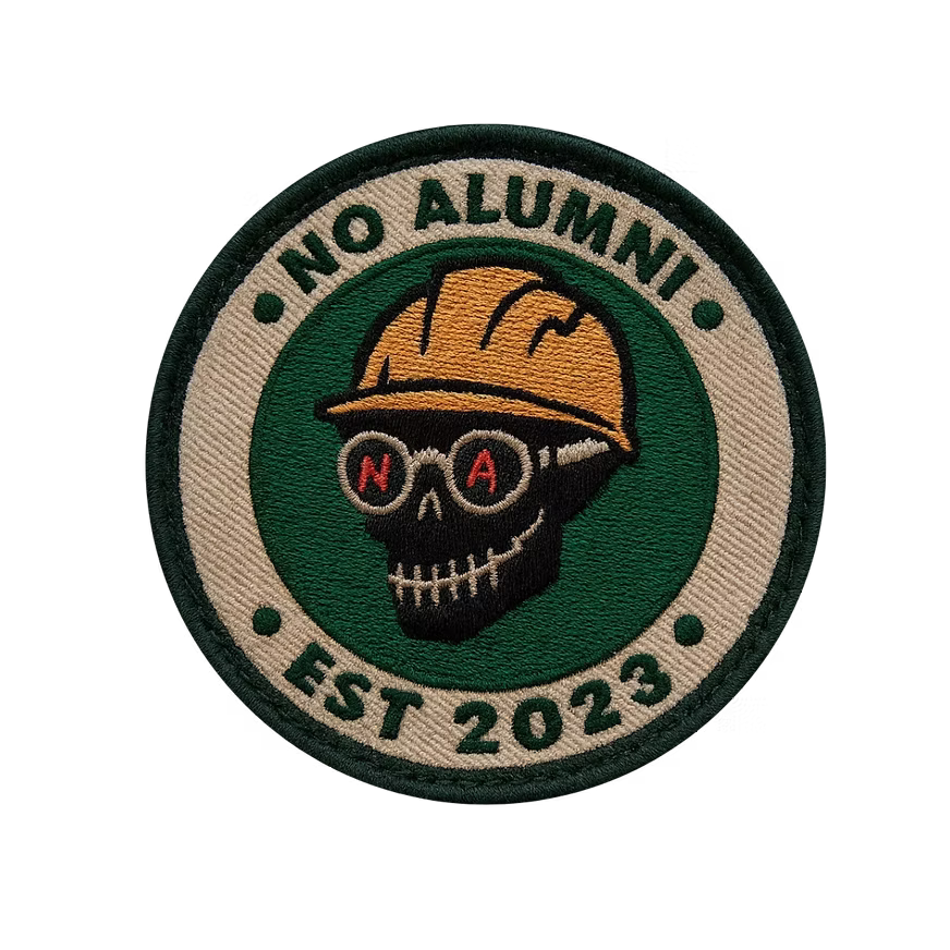 No Alumni Skullie SPECIAL EDITION HARD HAT est. 2023 Embroidered Patch